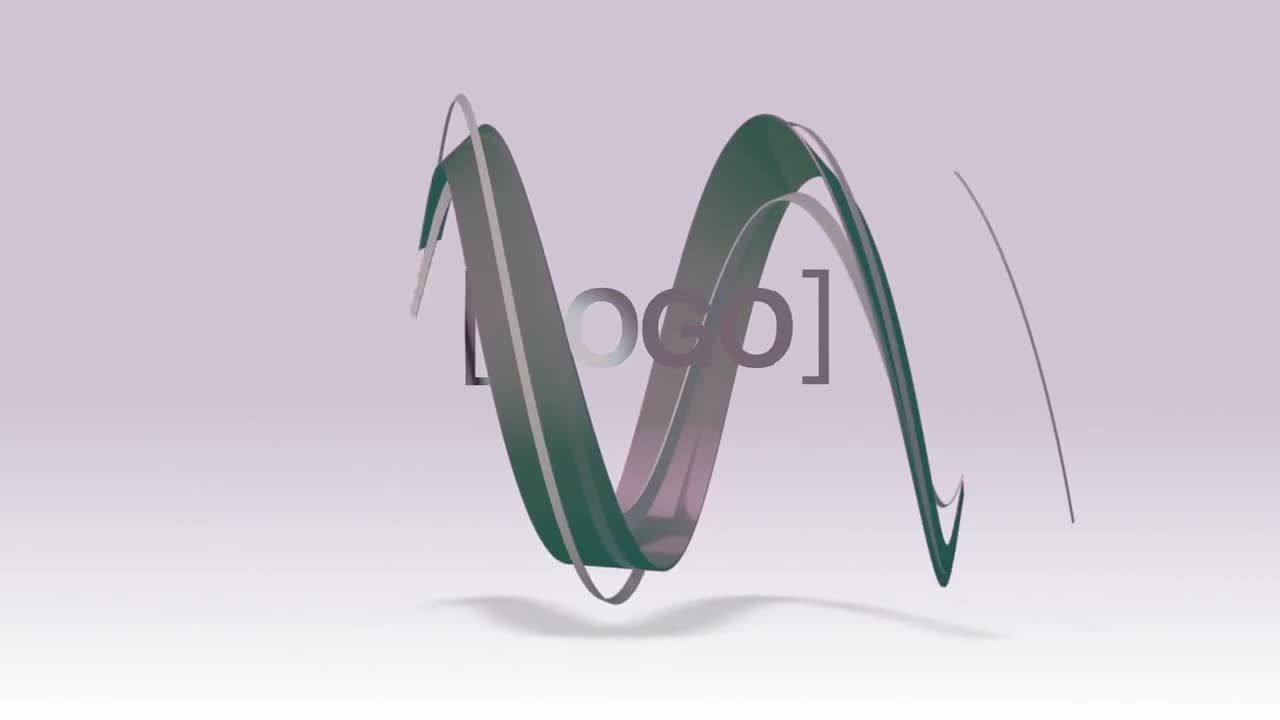 3D新色度线徽标素材库精选AE模板