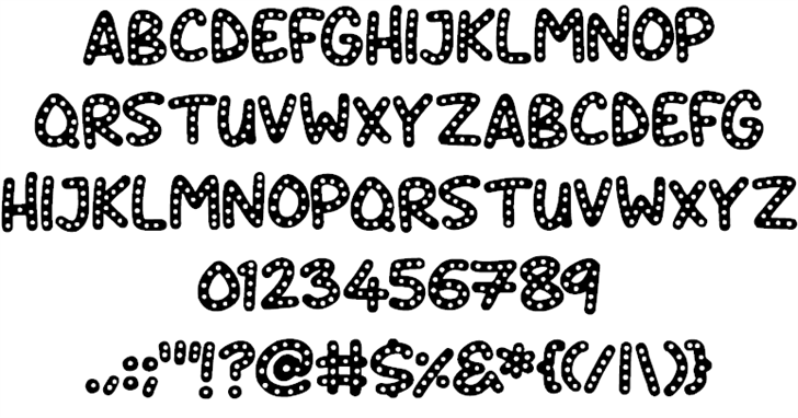 Crazy Dots font插图1