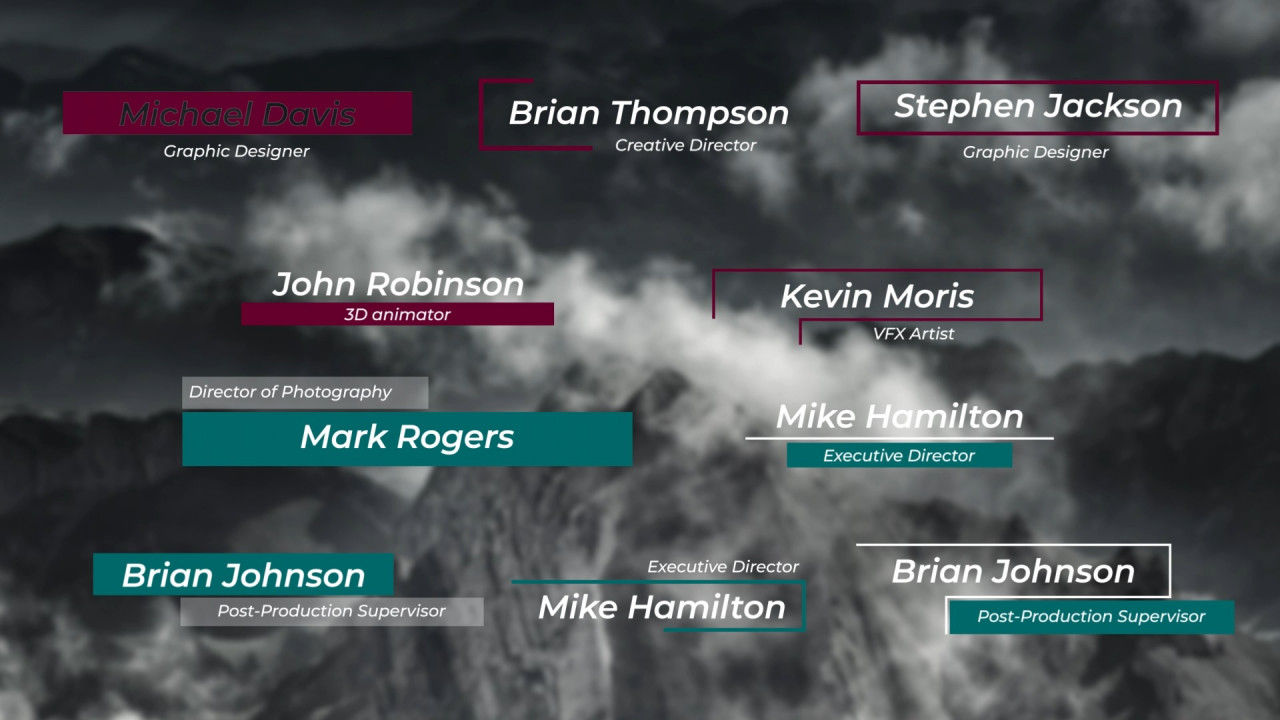 10个专业的低三分之二清洁素材库精选AE模板