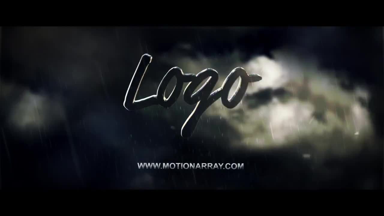 黑暗暴风雨的标志素材库精选AE模板