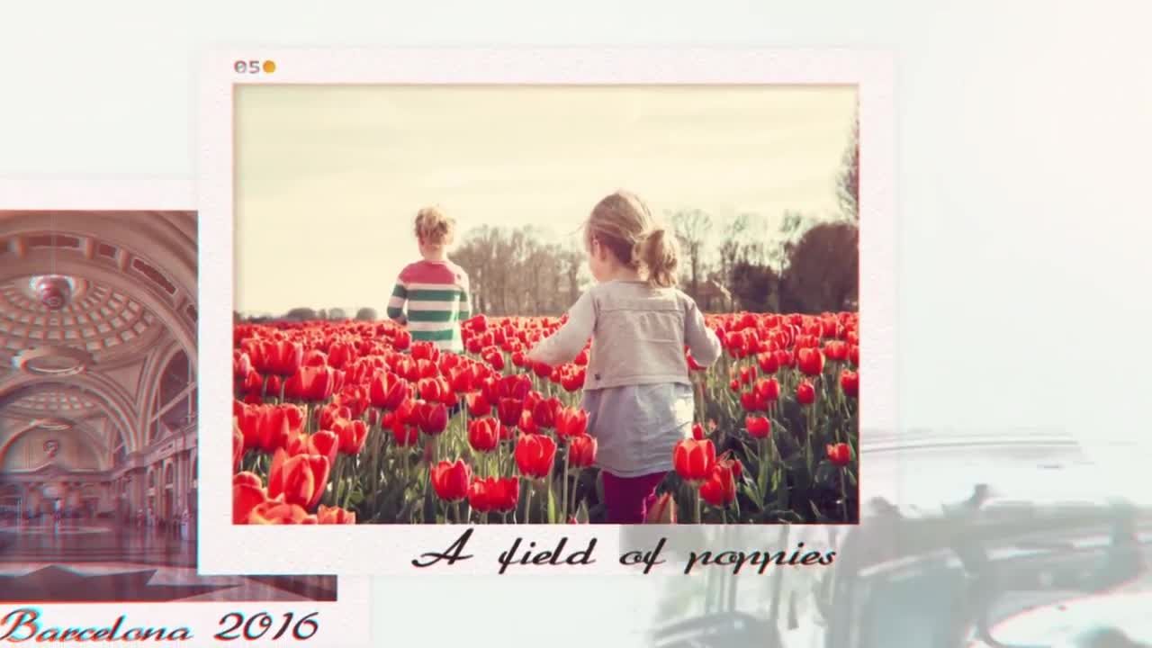 旅游假期幻灯片照片展示素材库精选AE模板