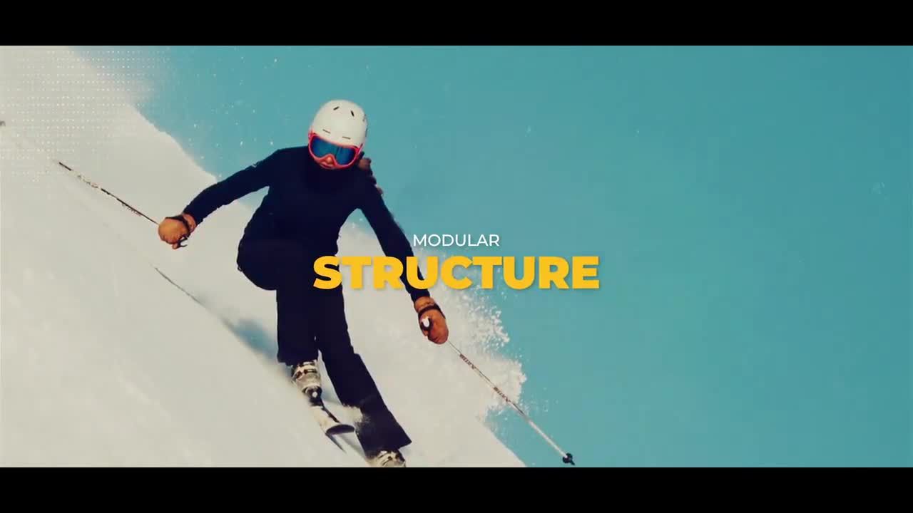 现代设计风格故障幻灯片文本动画素材库精选AE模板