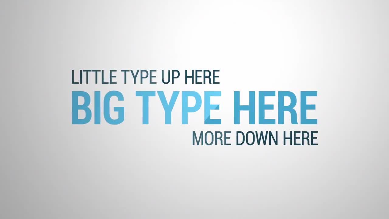 12种简洁创意的文本排版动画素材库精选AE模板