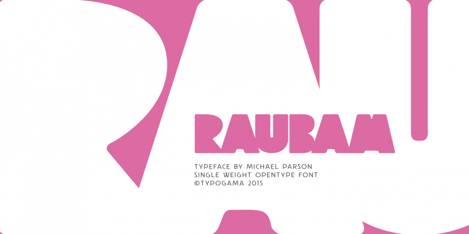 Raubam Font素材之家精选英文字体