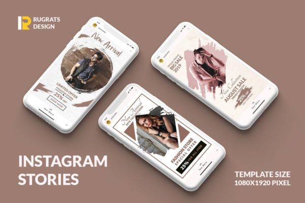 Instagram品牌故事品牌促销社交媒体设计模板素材库精选 Instagram Story Template