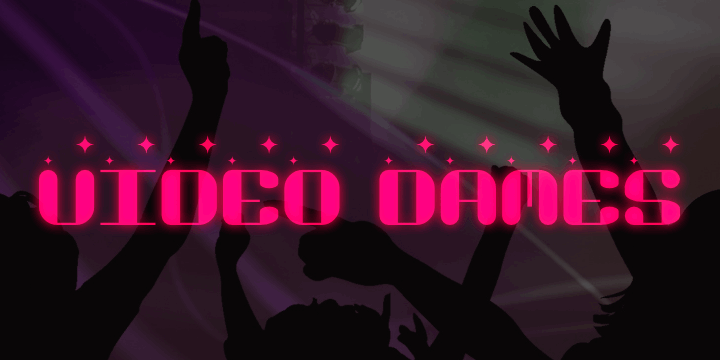 Video Dames font插图 Video Dames font插图
