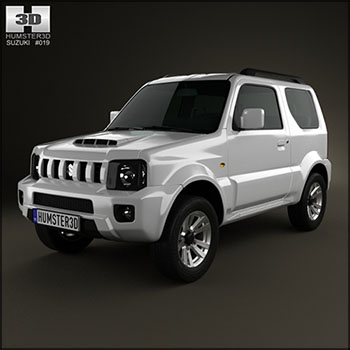 铃木越野车Suzuki Jimny 2013 素材之家精选3D模型