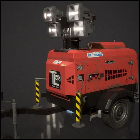 移动照明车素材之家精选3D模型