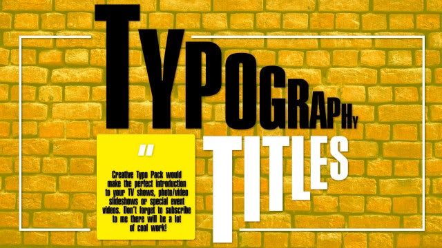 创意排版封面素材库精选AE模板