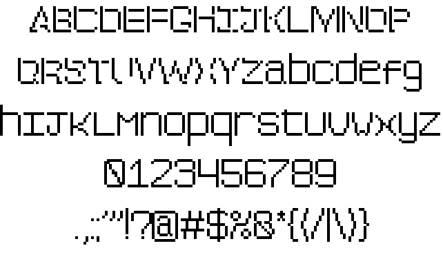 PXFXShadow font插图1