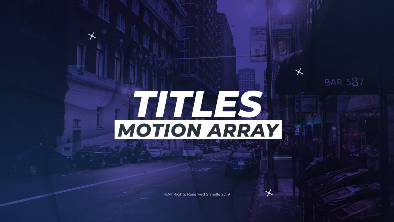 20个动态标题动画素材库精选AE模板