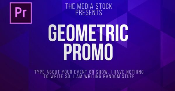 几何折纸特效字幕条素材库精选PR模板 Geometric Title &amp; Lower thirds