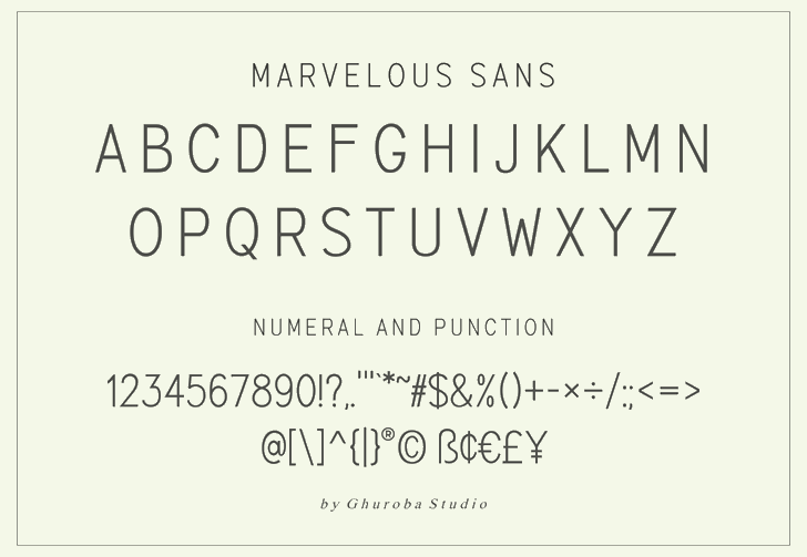 Marvelous Sans Demo font插图5