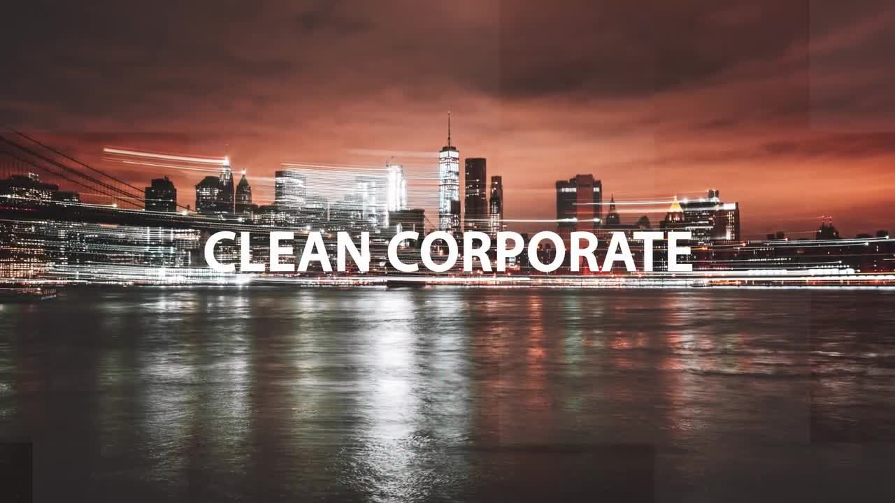 文字动画过渡企业幻灯片素材库精选AE模板