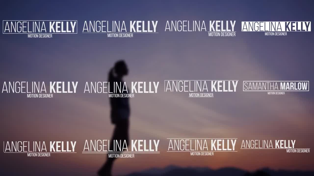 12个最小下三分之一标题素材库精选AE模板