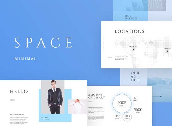 素材库下午茶：高端极简主义商务PPT模版下载[PPTX,Key]