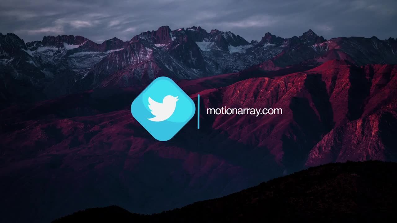 快速简短的旋转平面徽标素材库精选AE模板