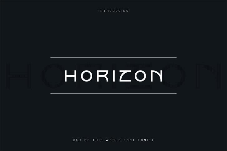 Horizon font插图