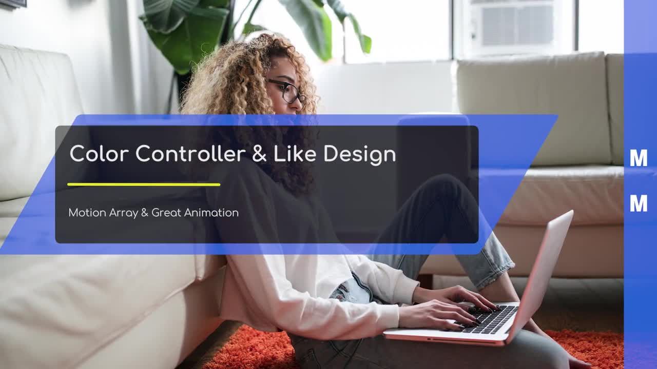 简洁舒适风格幻灯片素材库精选AE模板