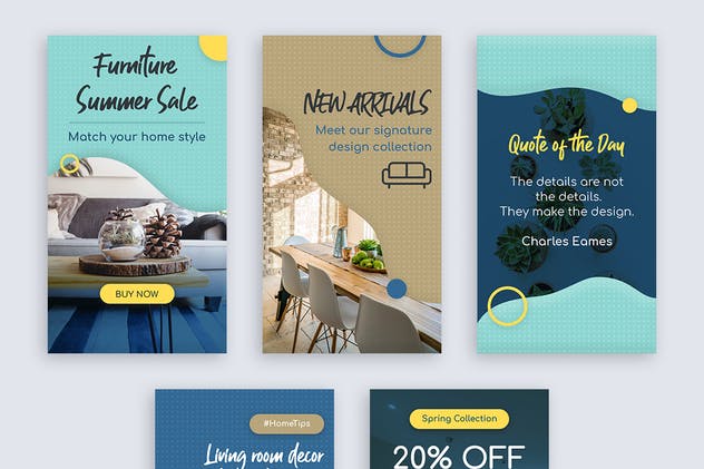 Instagram社交媒体品牌故事贴图广告模板 Instagram Stories插图(1)