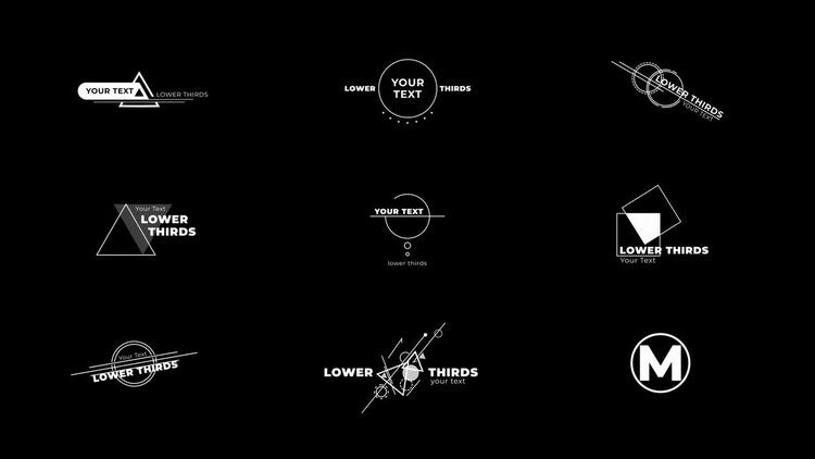 8个抽象专业的文本动画素材库精选AE模板