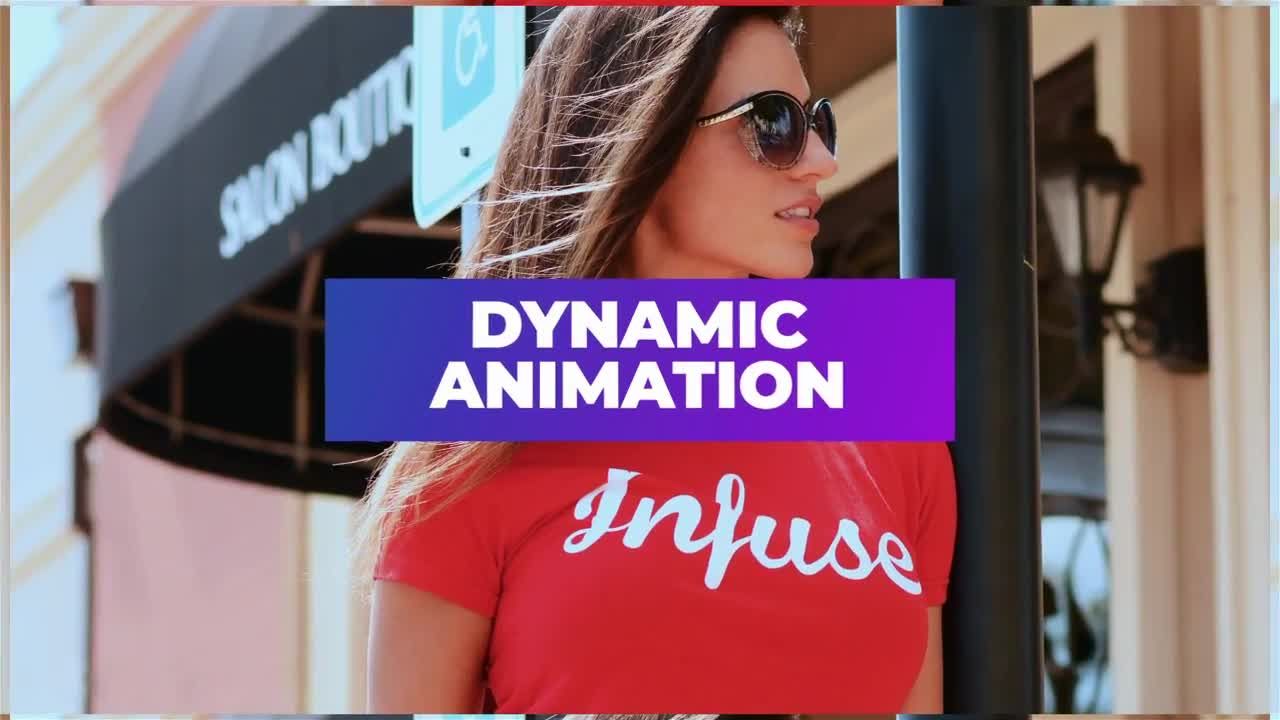 时尚清爽的照片和标题动态展示素材库精选AE模板