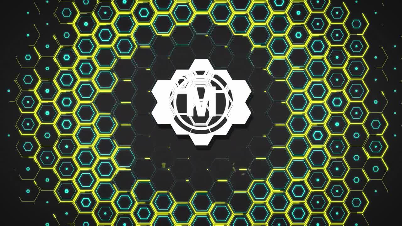 六角徽标开场素材库精选AE模板