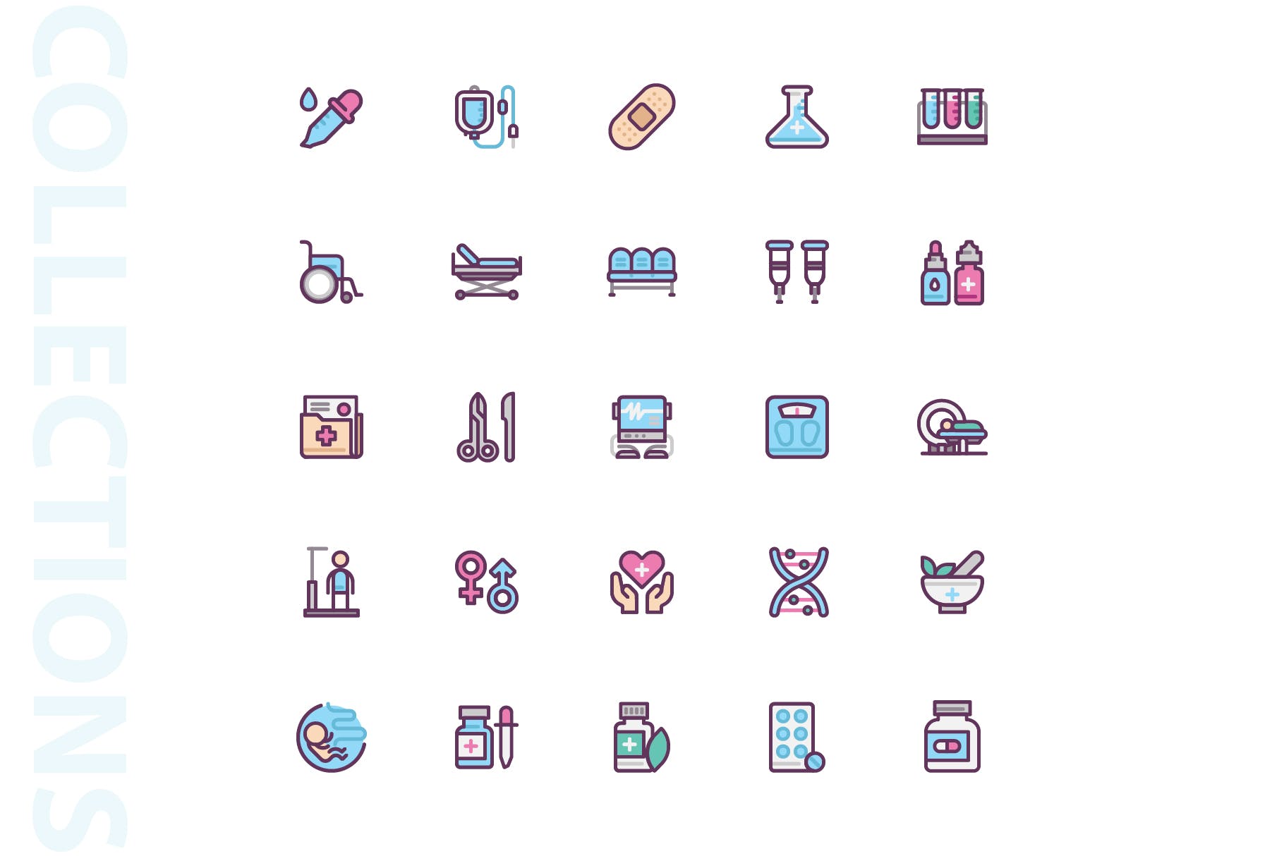 25枚医疗药物主题矢量填充素材库精选图标v2 Medical Filled Icons插图(3)