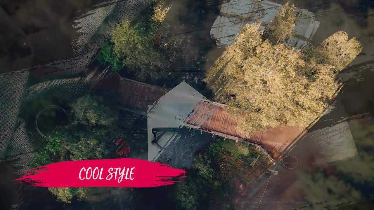 笔刷遮罩图片展示pr动画模板