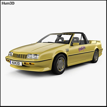 Chevrolet Beretta Indy 500 Pace Car with HQ interior 1990汽车素材之家精选3D模型