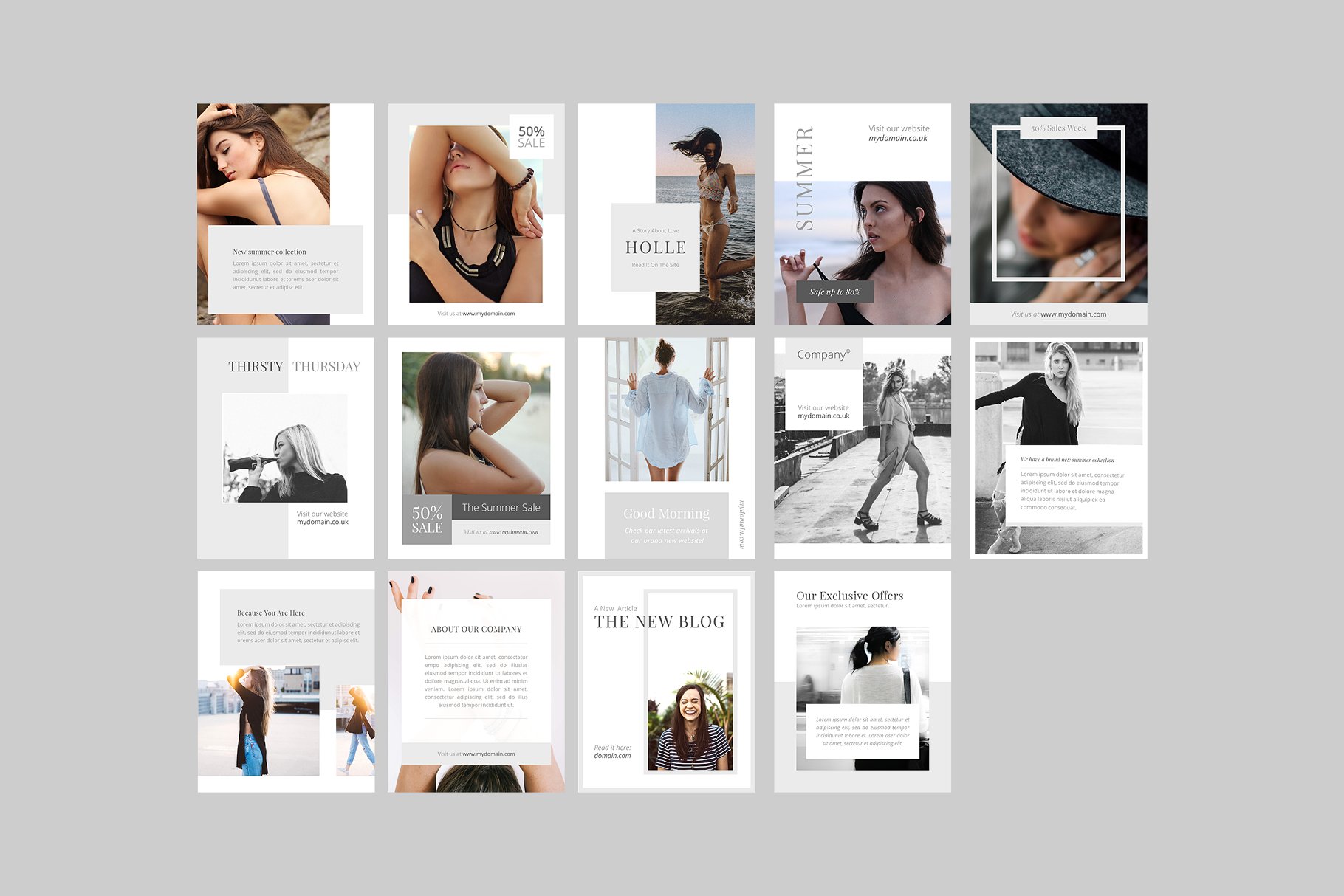 社交媒体网红特写贴图素材包 Greece Social Media Templates插图(7)