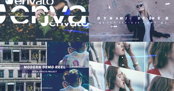 现代时尚风格卷轴电影特效素材库精选AE模板 Modern Demo Reel