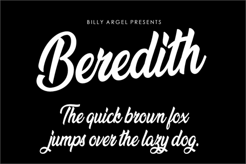 Beredith Personal Use font素材之家精选英文字体