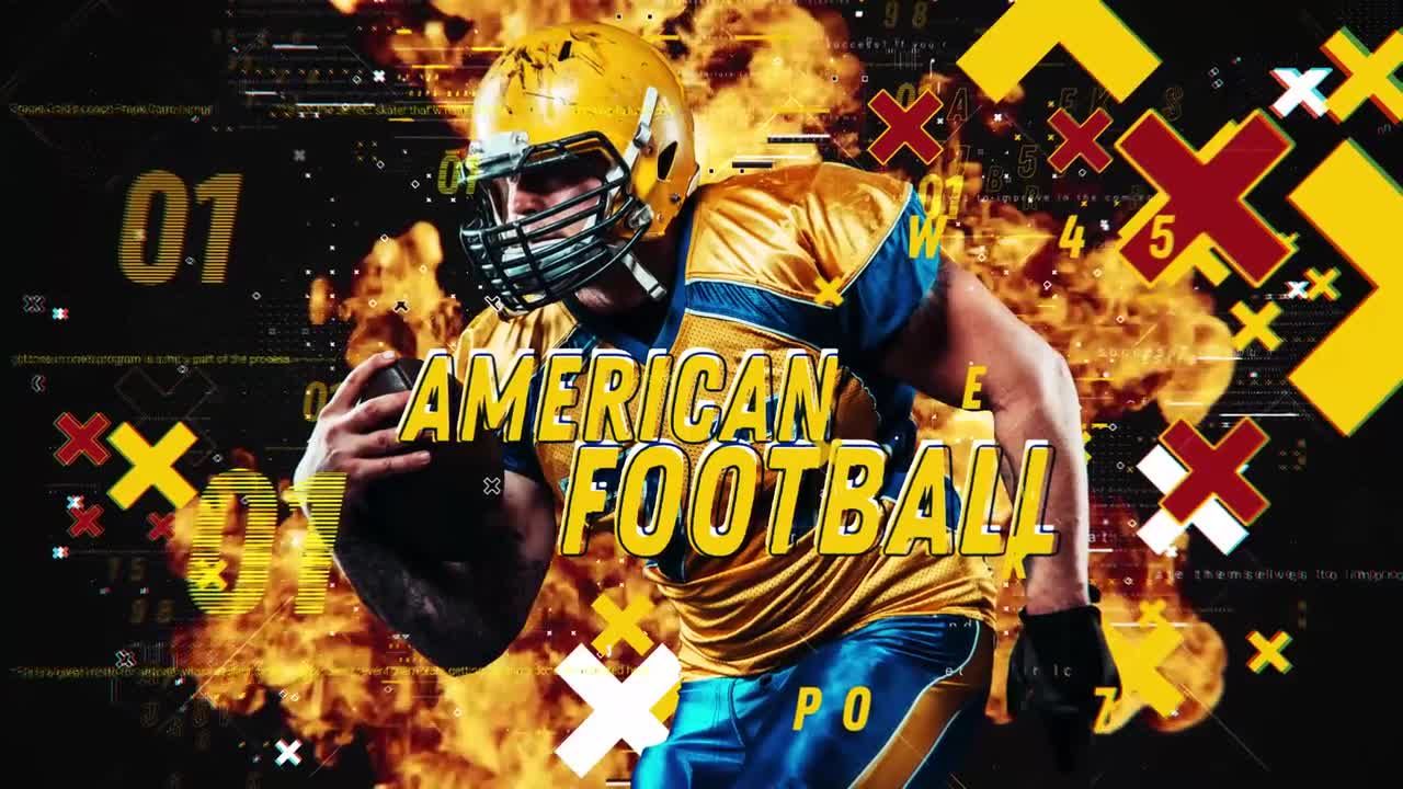 美式足球宣传动画素材库精选AE模板