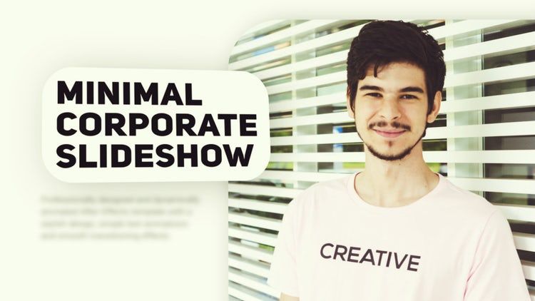 最小公司文本动画过渡ae模板