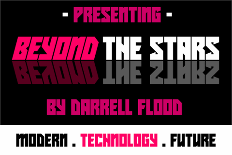 Beyond The Stars font素材之家精选英文字体