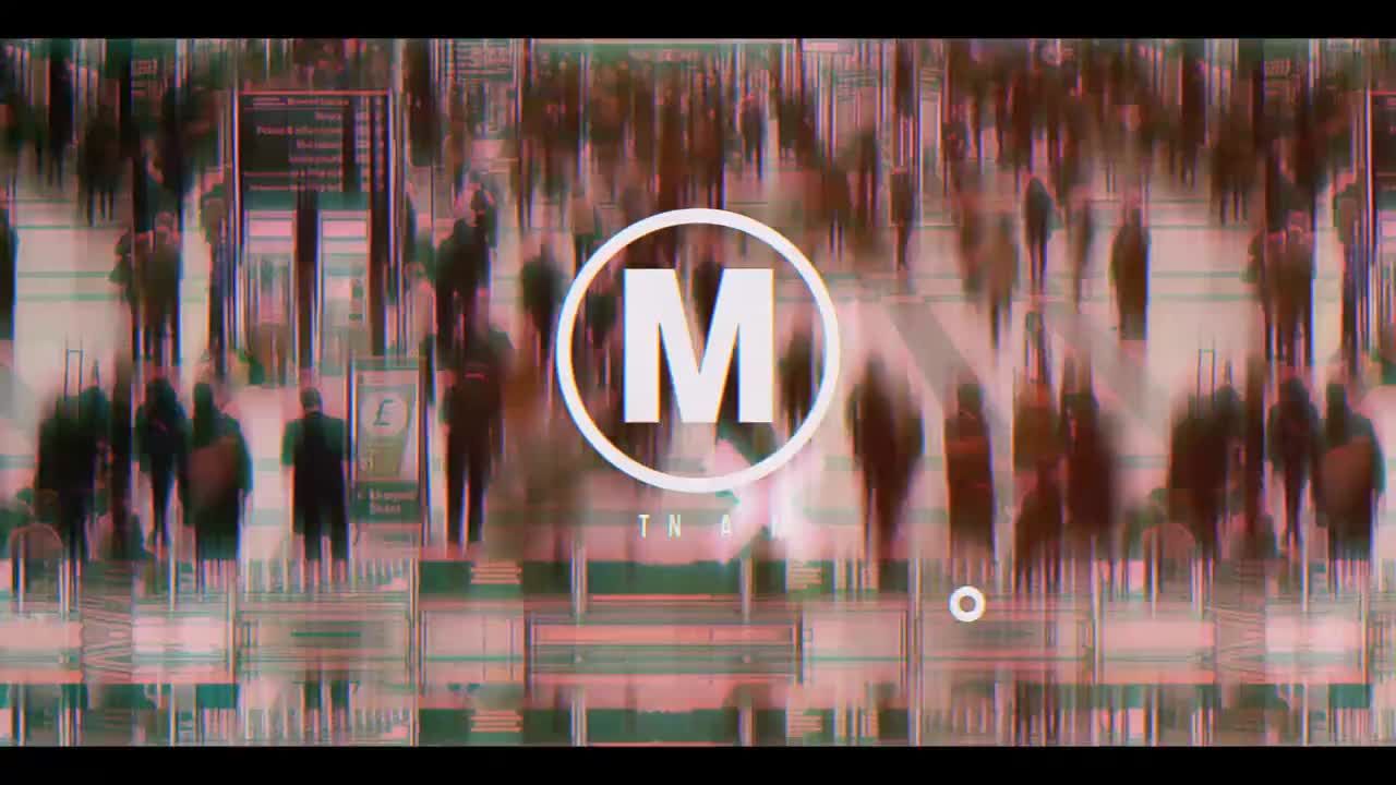 广告开场白素材库精选AE模板Glitch Opener