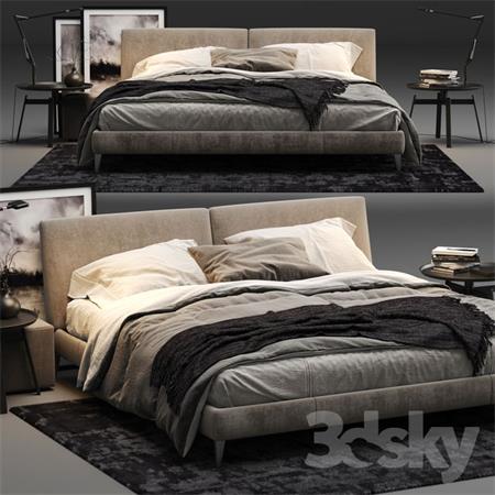 欧式真皮床具素材之家精选3D模型