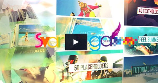 欢乐夏季假日旅行节目片头视频素材库精选AE模板 Opener