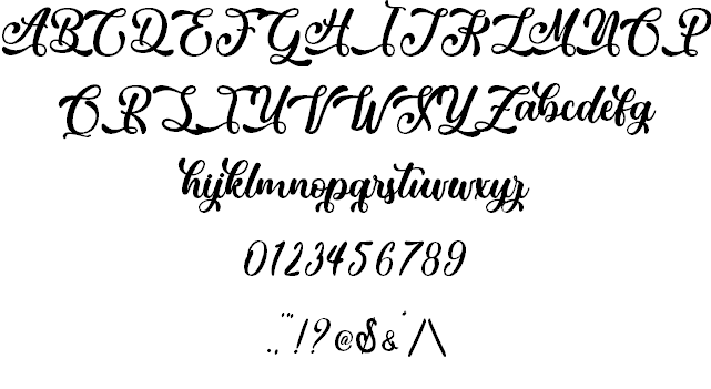 March Lovers – Personal Use font插图1 March Lovers – Personal Use font插图1