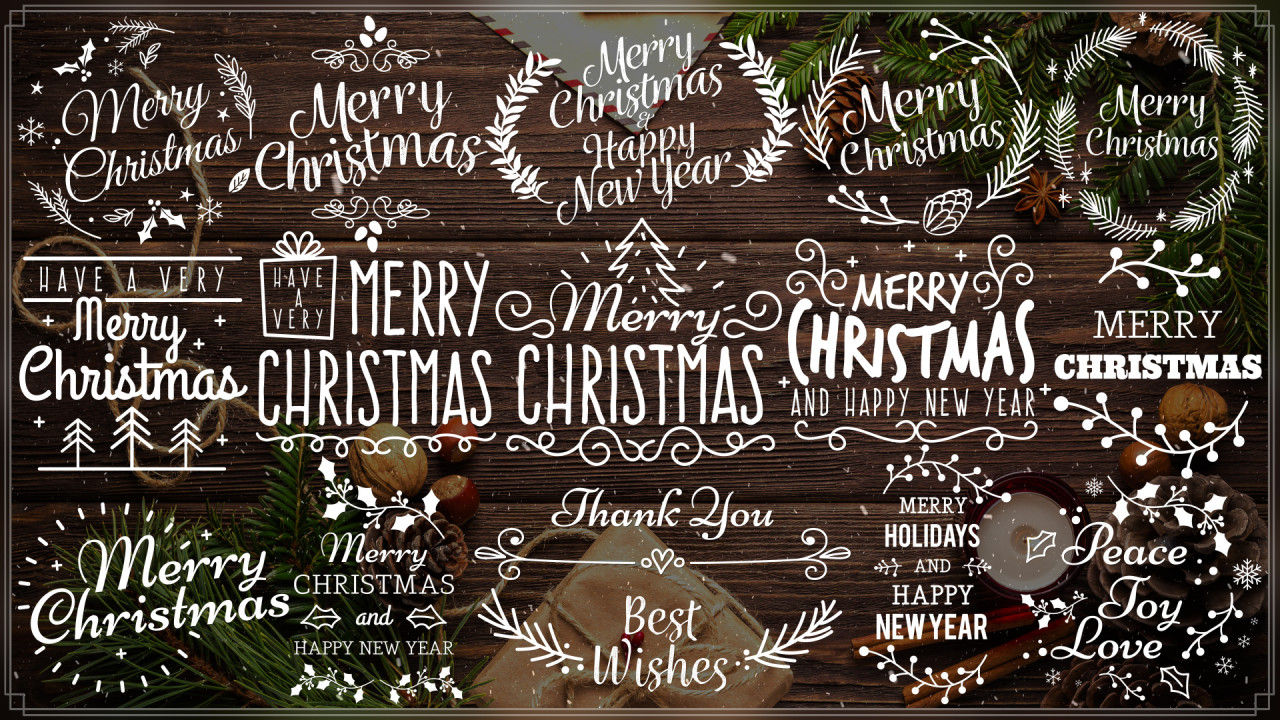 圣诞快乐标题III素材库精选AE模板