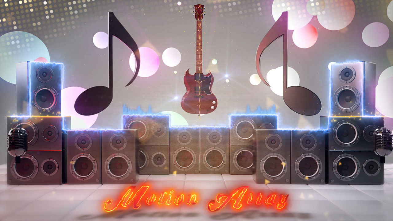 音乐元素动态动画素材库精选AE模板