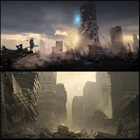 城市废墟大都市景观场景素材之家精选3D模型