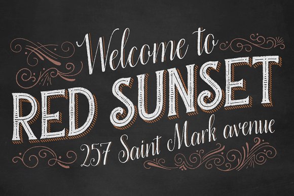 Chalky Letters font collection插图2