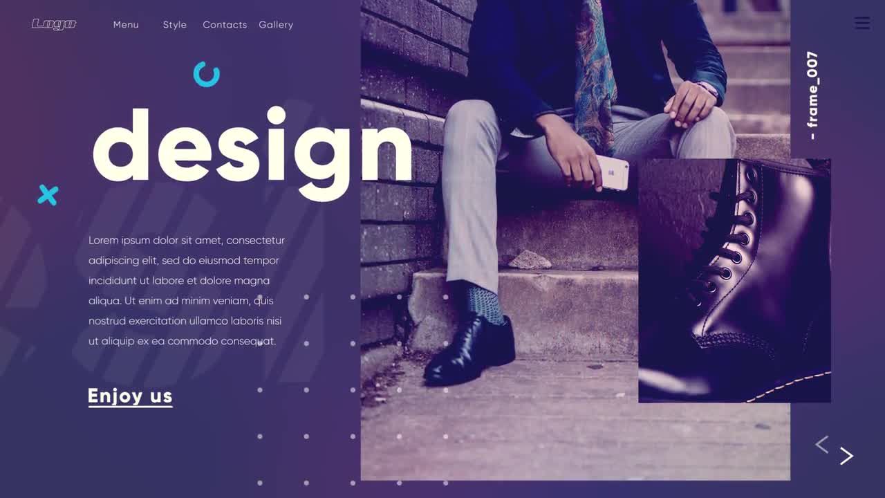 时尚滑梯产品组合素材库精选AE模板