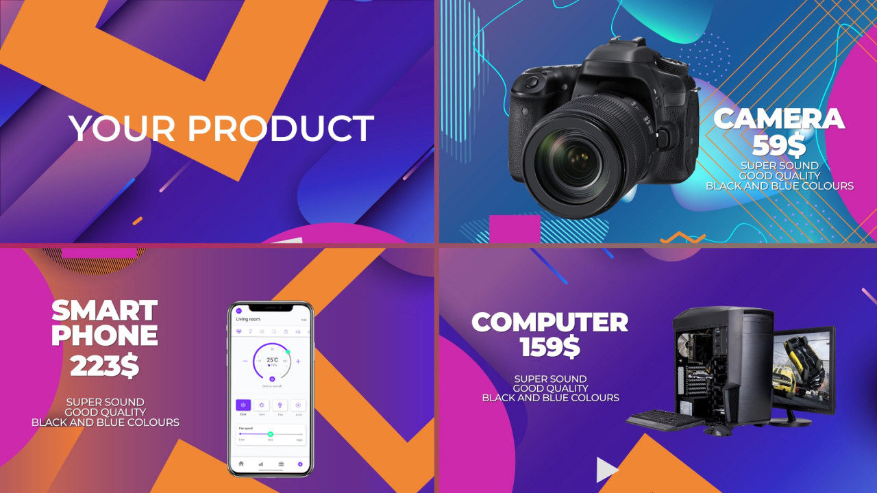 时尚产品宣传促销视频特效素材库精选AE模板