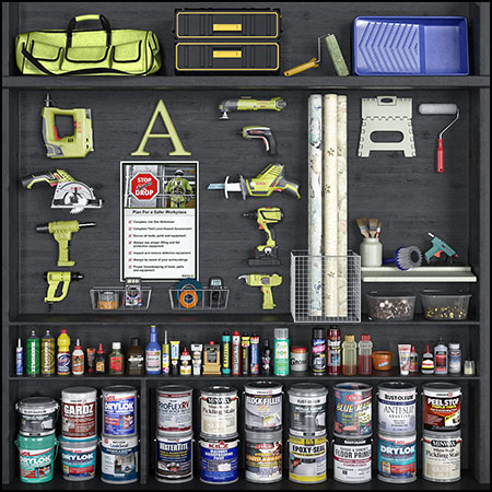 汽车维修保养工具素材之家精选3D模型