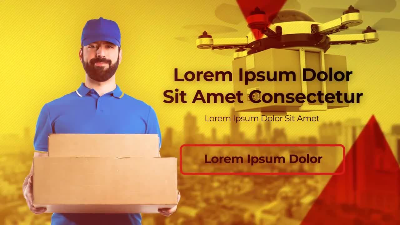 后勤演示交付服务素材库精选AE模板Delivery