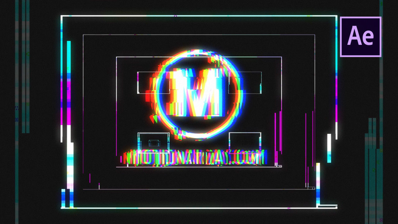 炫酷彩色logo动画素材库精选AE模板