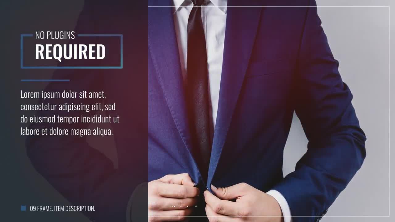 简洁的企业宣传动画素材库精选pr模板